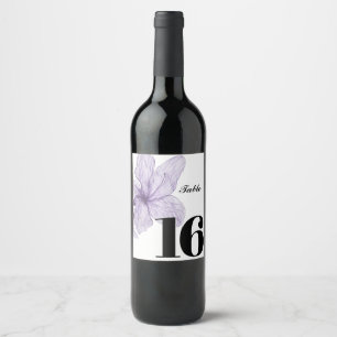 Elegant custom wine label, party table label