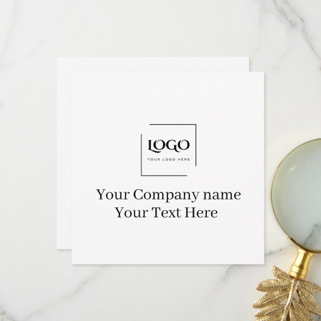 Elegant custom your logo template (Front/Back In Situ)