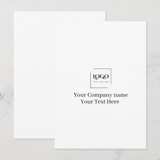 Elegant custom your logo template (Front/Back)