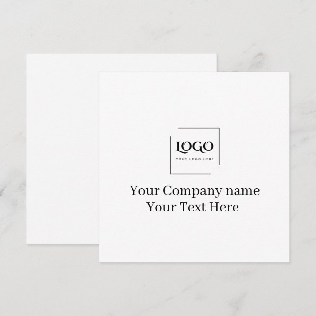 Elegant custom your logo template (Front/Back)