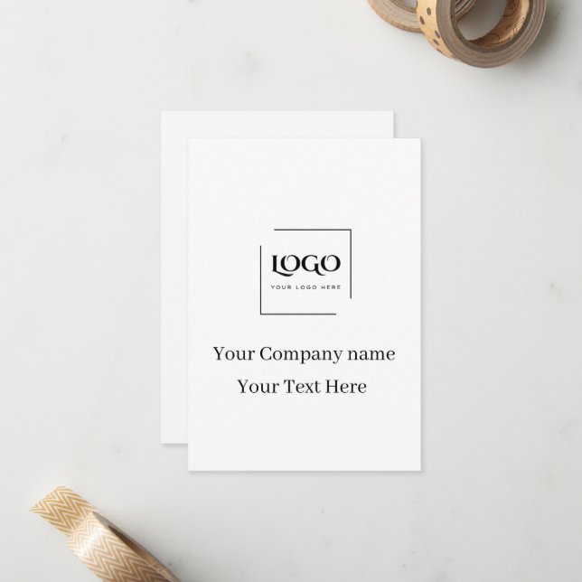 Elegant custom your logo template (Front/Back In Situ)