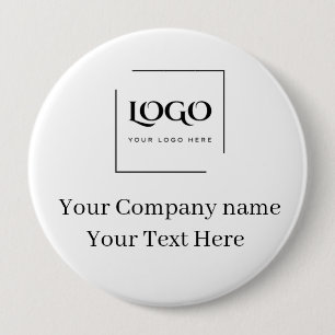 Elegant custom your logo template 4 inch round button