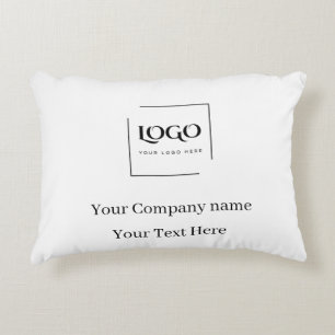 Elegant custom your logo template accent pillow