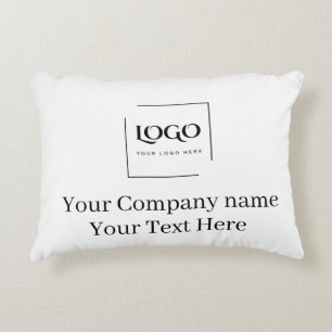 Elegant custom your logo template accent pillow