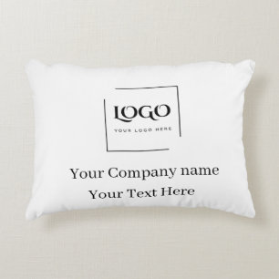 Elegant custom your logo template accent pillow