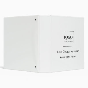 Elegant custom your logo template binder