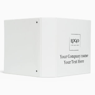 Elegant custom your logo template binder