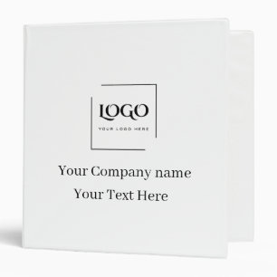 Elegant custom your logo template binder