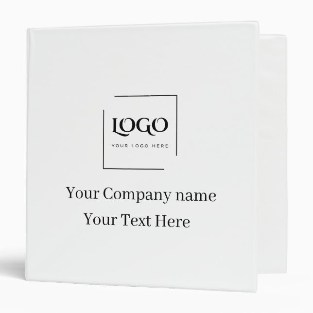 Elegant custom your logo template binder (Front/Inside)