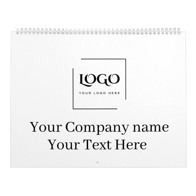 Elegant custom your logo template calendar (Cover)