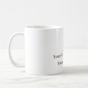 Elegant custom your logo template coffee mug