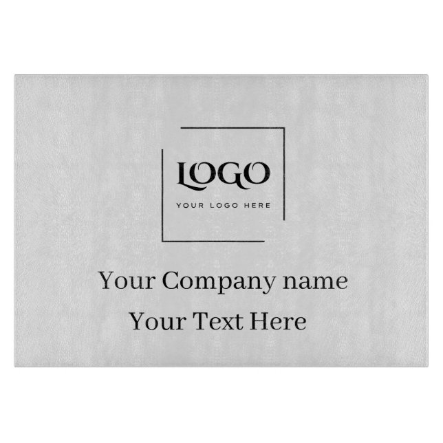 Elegant custom your logo template cutting board (Front)