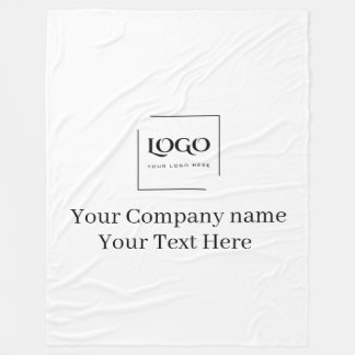 Elegant custom your logo template fleece blanket
