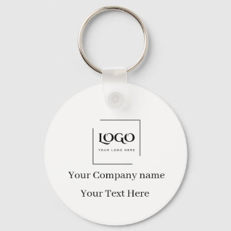 Elegant custom your logo template keychain