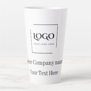 Elegant custom your logo template latte mug