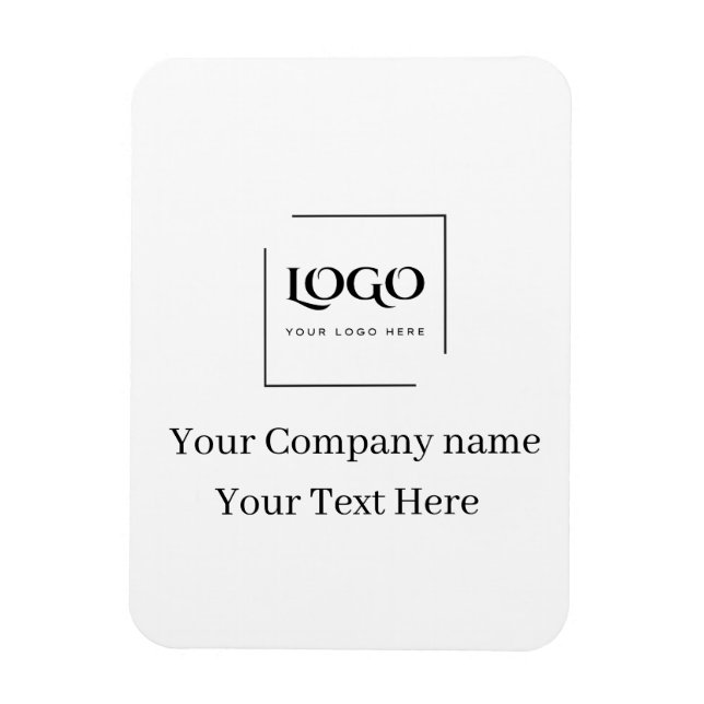 Elegant custom your logo template magnet (Vertical)