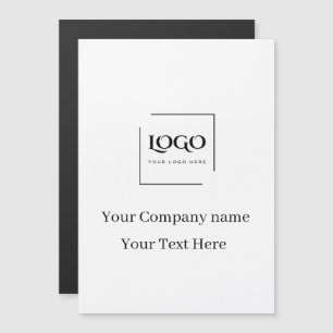 Elegant custom your logo template magnetic invitation