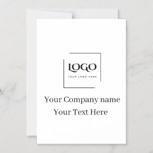 Elegant custom your logo template magnetic invitation