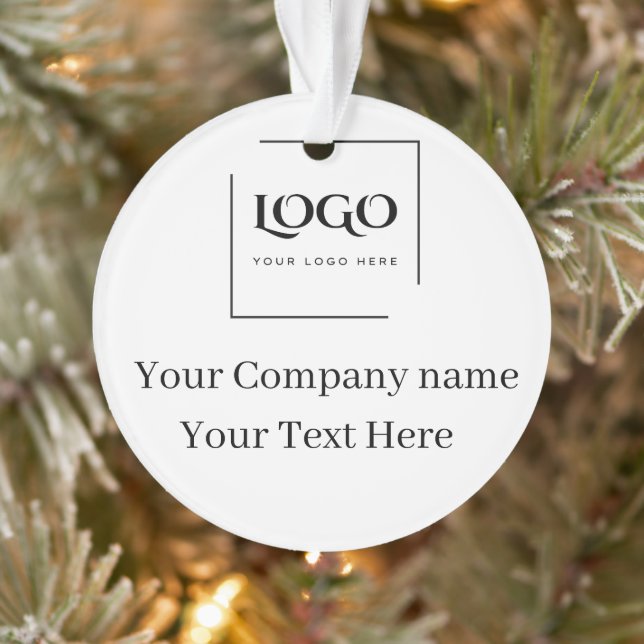Elegant custom your logo template ornament (Tree)