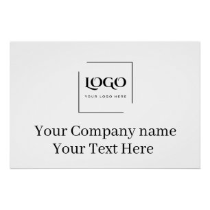 Elegant custom your logo template poster