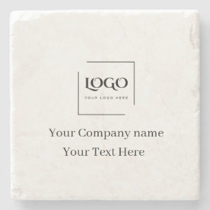 Elegant custom your logo template stone coaster