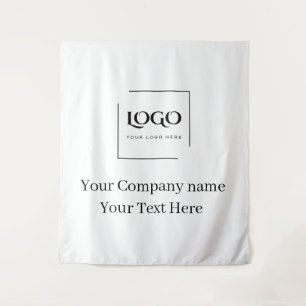 Elegant custom your logo template tapestry