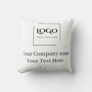 Elegant custom your logo template throw pillow