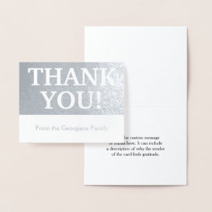 Elegant, Customizable & Basic "THANK YOU!" Card