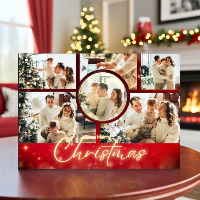 Elegant Customizable Christmas Family Photo  Holiday Card (Creator Uploaded)