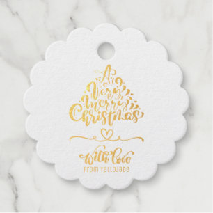 Elegant Customizable Christmas Seasons Greetings F Favour Tags