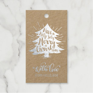 Elegant Customizable Christmas Seasons Greetings Gift Tags