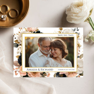 Elegant Customizable Floral Save the Date Card