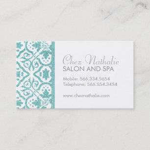 Elegant Customizable Glitter Business Cards