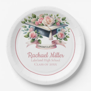Elegant Customizable Graduation Celebration Plate