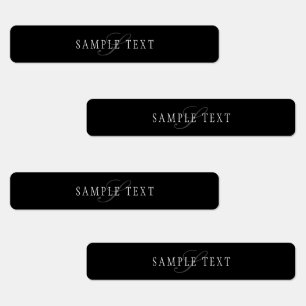 Elegant Customizable Monogram Black Grey White