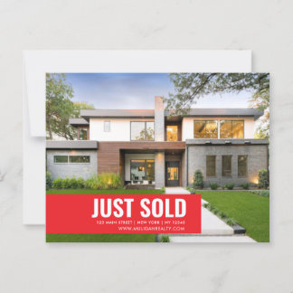 Elegant Customizable Real Estate - JUST SOLD Postcard
