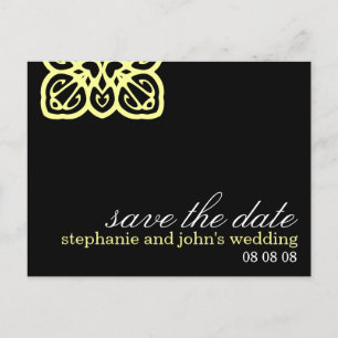Elegant Customizable Save the Date Postcard