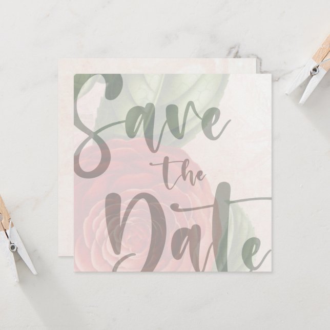 Elegant Customizable Save the Date Template (Front/Back In Situ)