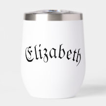 Elegant Customizable Stemless Wine Glass