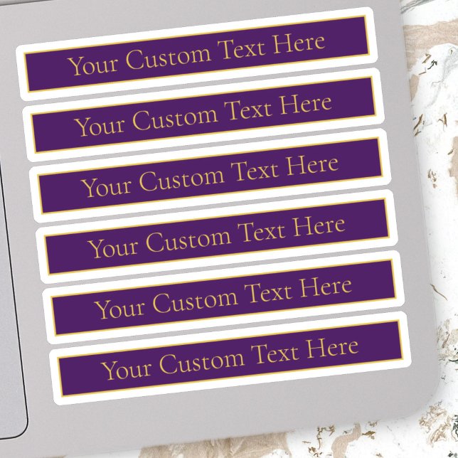 Elegant Customizable Text | Gold & Deep Purple (Creator Uploaded)