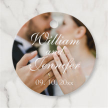 Elegant Customize Photo, Name, and Date Monogram 