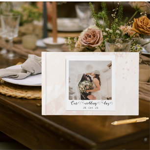 Elegant Customized Wedding Photo Guest Book