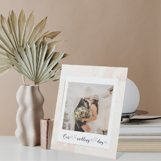 Elegant Customized Wedding Photo Pedestal Sign