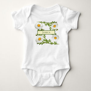 Elegant Cut Daisies Baby Bodysuit