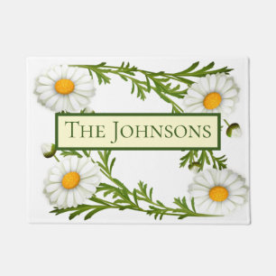 Elegant Cut Daisies Doormat