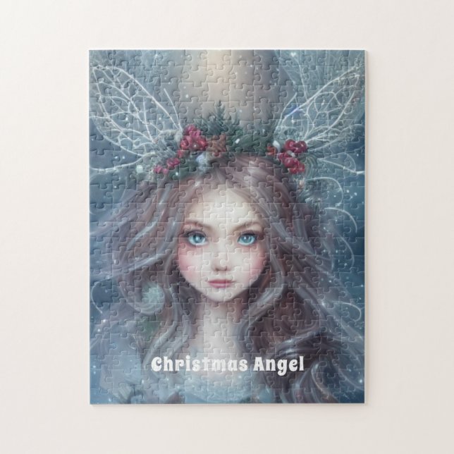 Elegant Cute Christmas Angel Jigsaw Puzzle (Vertical)