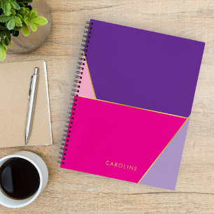 Elegant cute colourful modern trendy personalized  notebook