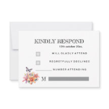 Elegant Cute Floral & Butterfly Design