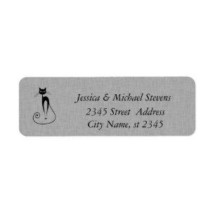 Elegant cute funny cat linen