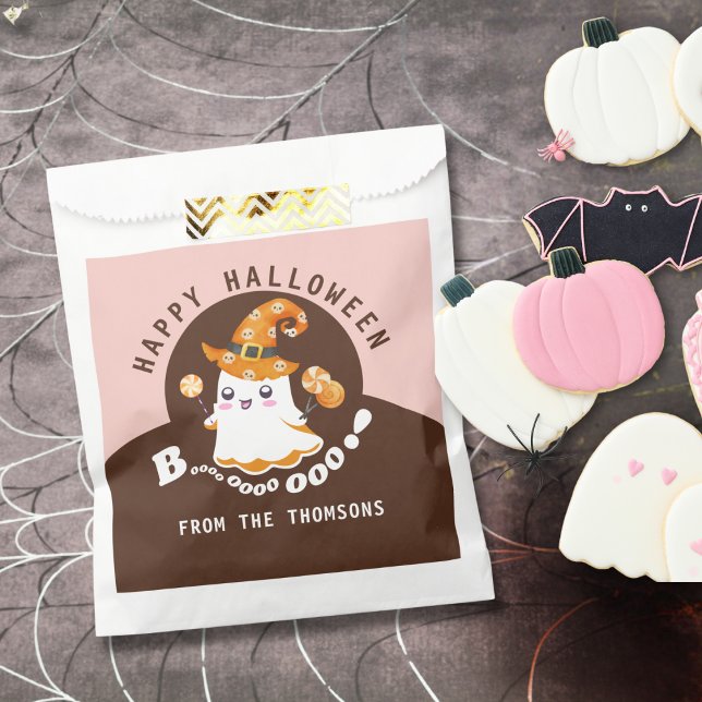 Elegant Cute Halloween Boo-tiful Boo Ghost Favour Bag (Creator Uploaded)